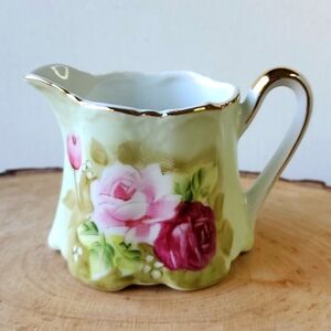 Norcrest Vintage Floral Roses Creamer Porcelain Made in Japan